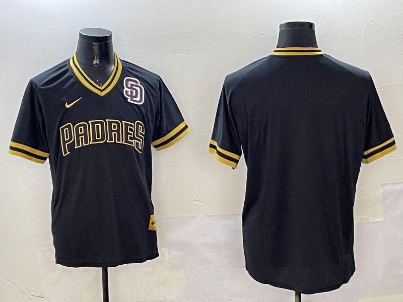 Men San Diego Padres Blank Black Gold Game 2025 Nike MLB Jersey style 4->san francisco giants->MLB Jersey